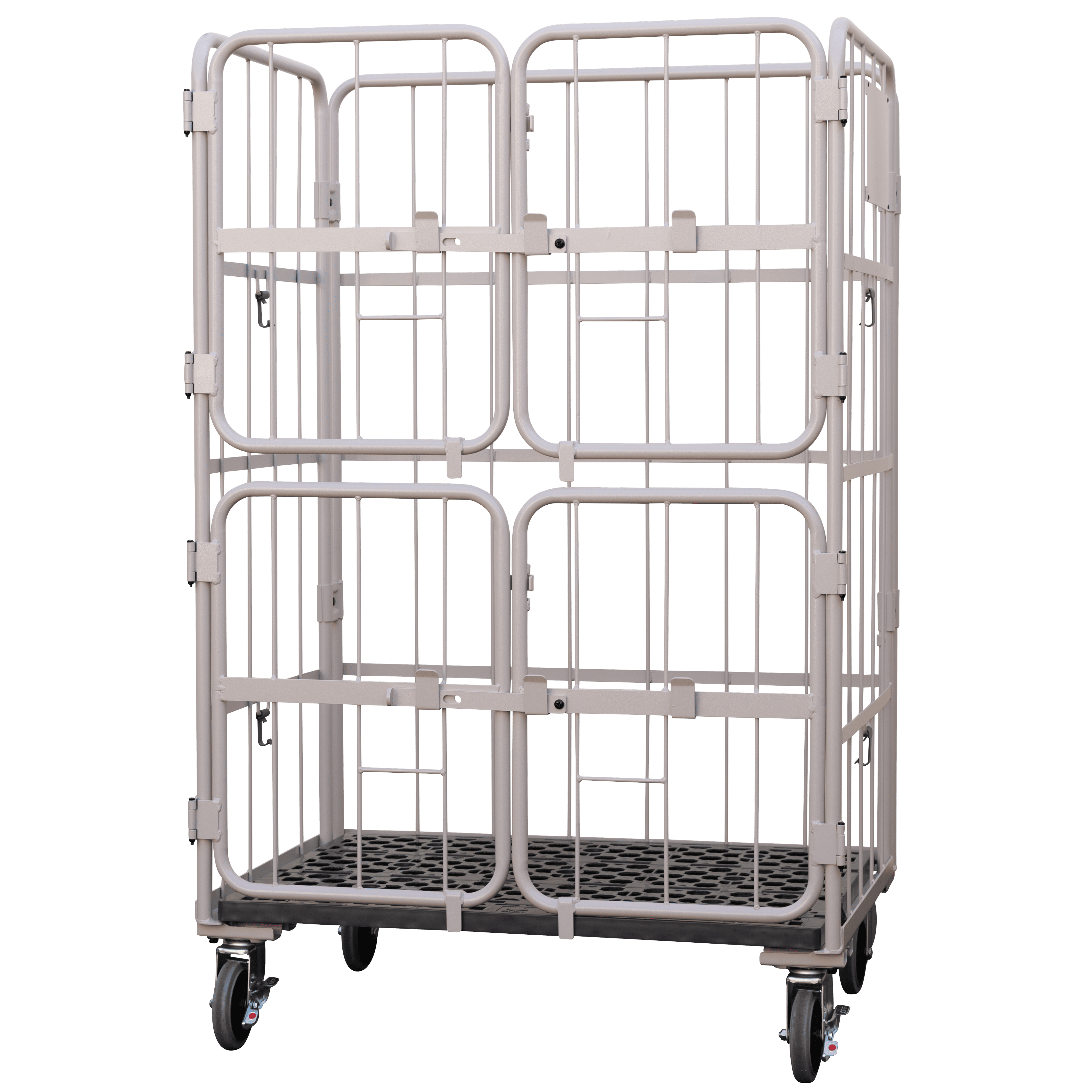 上下観音扉付きカゴ台車 画像01