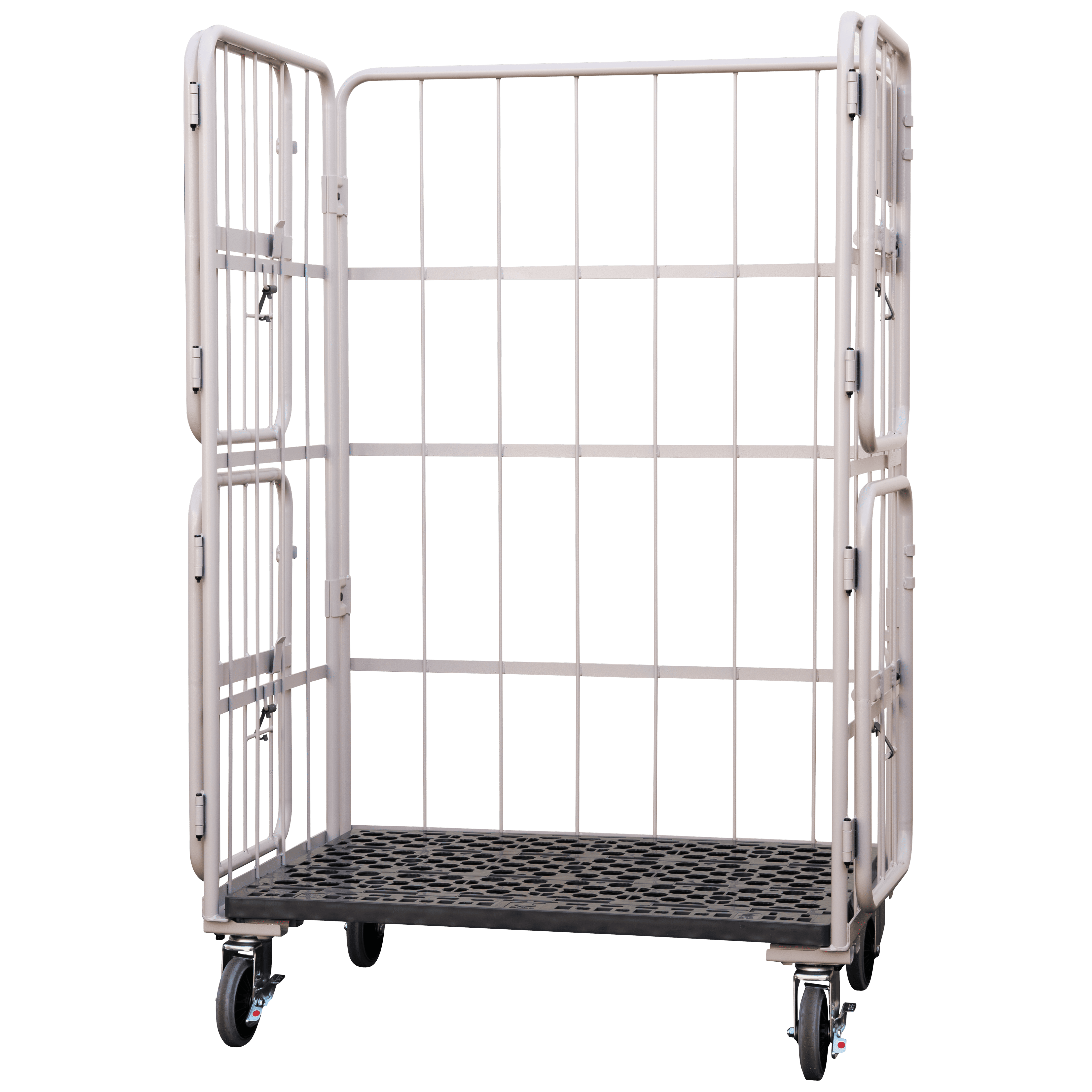 上下観音扉付きカゴ台車 画像03