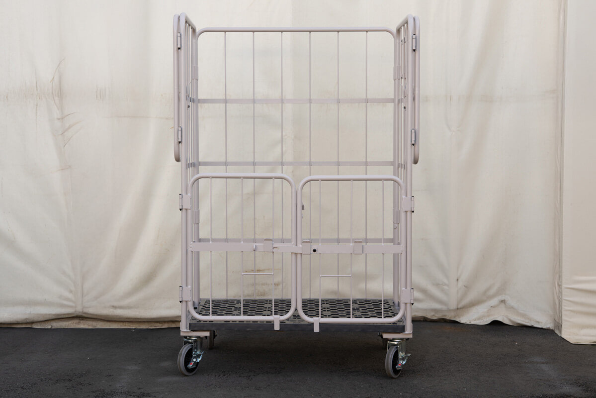 上下観音扉付きカゴ台車 画像09