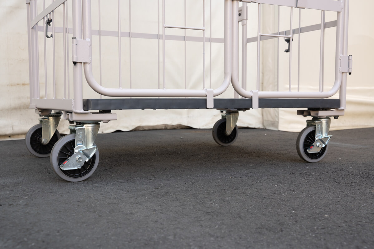 上下観音扉付きカゴ台車 画像20